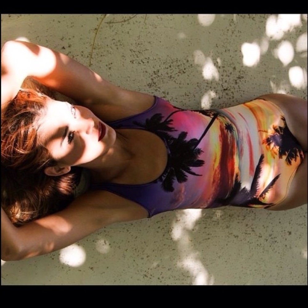 Sunset Print Swimwear by Bam Bam